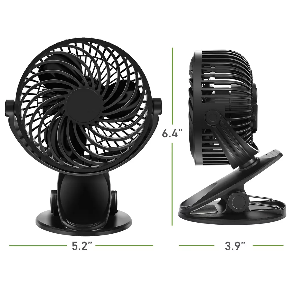 4 Inch Rechargeable Clip Portable Fan