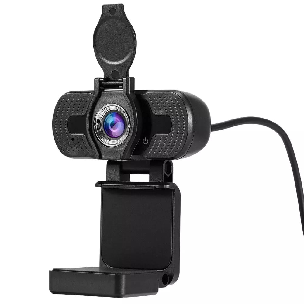 1080P Full HD USB Webcam with Privacy Shutter & Noise Cancelling Microphone