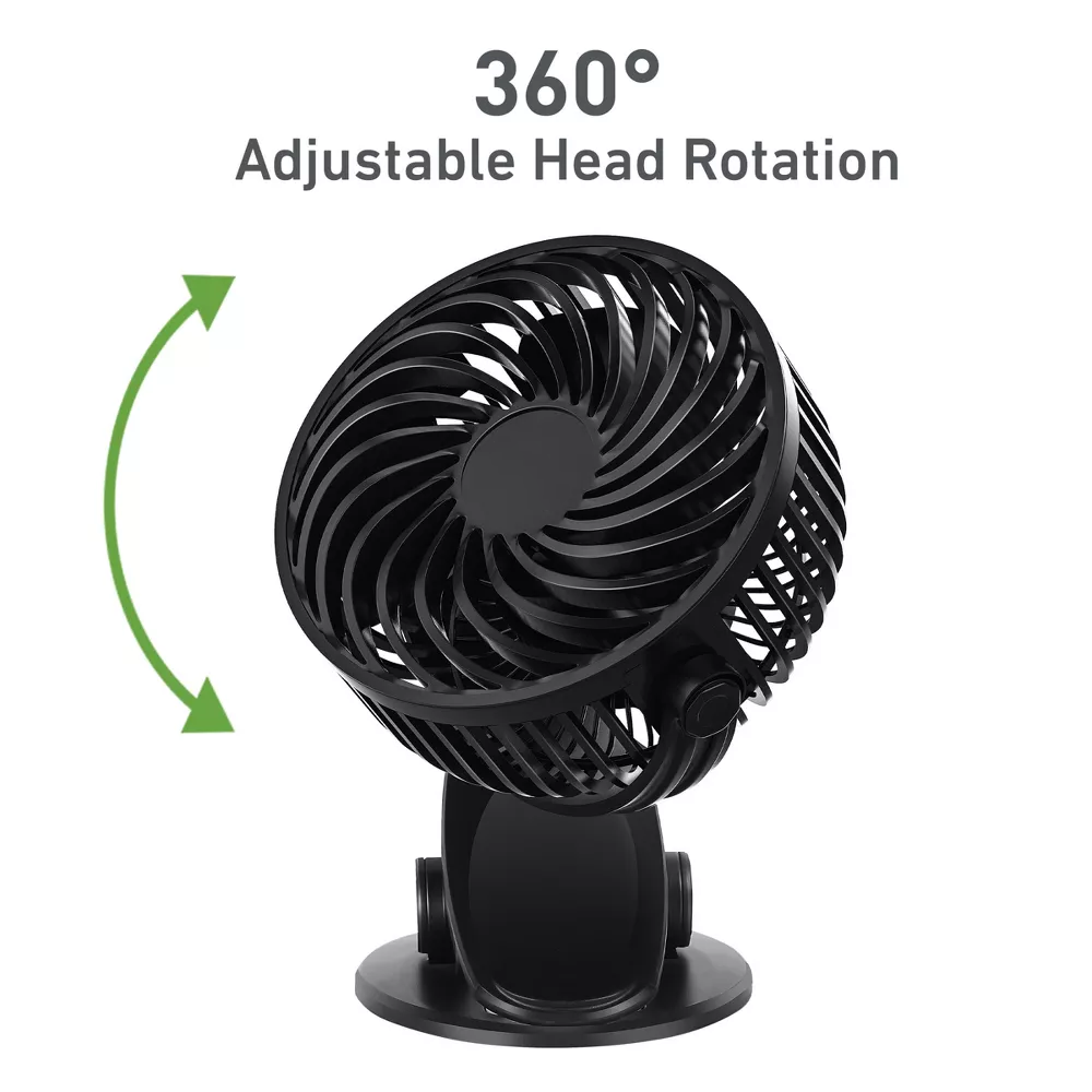 4 Inch Rechargeable Clip Portable Fan